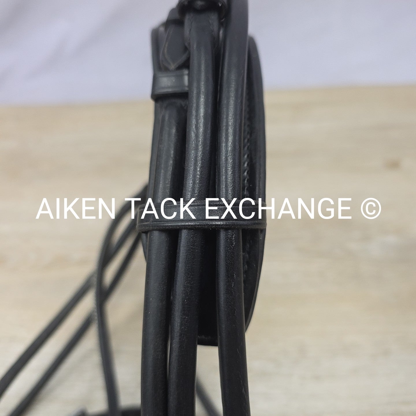 Schockemohle Rolled Dressage Bridle, No Reins, Black, Size Full
