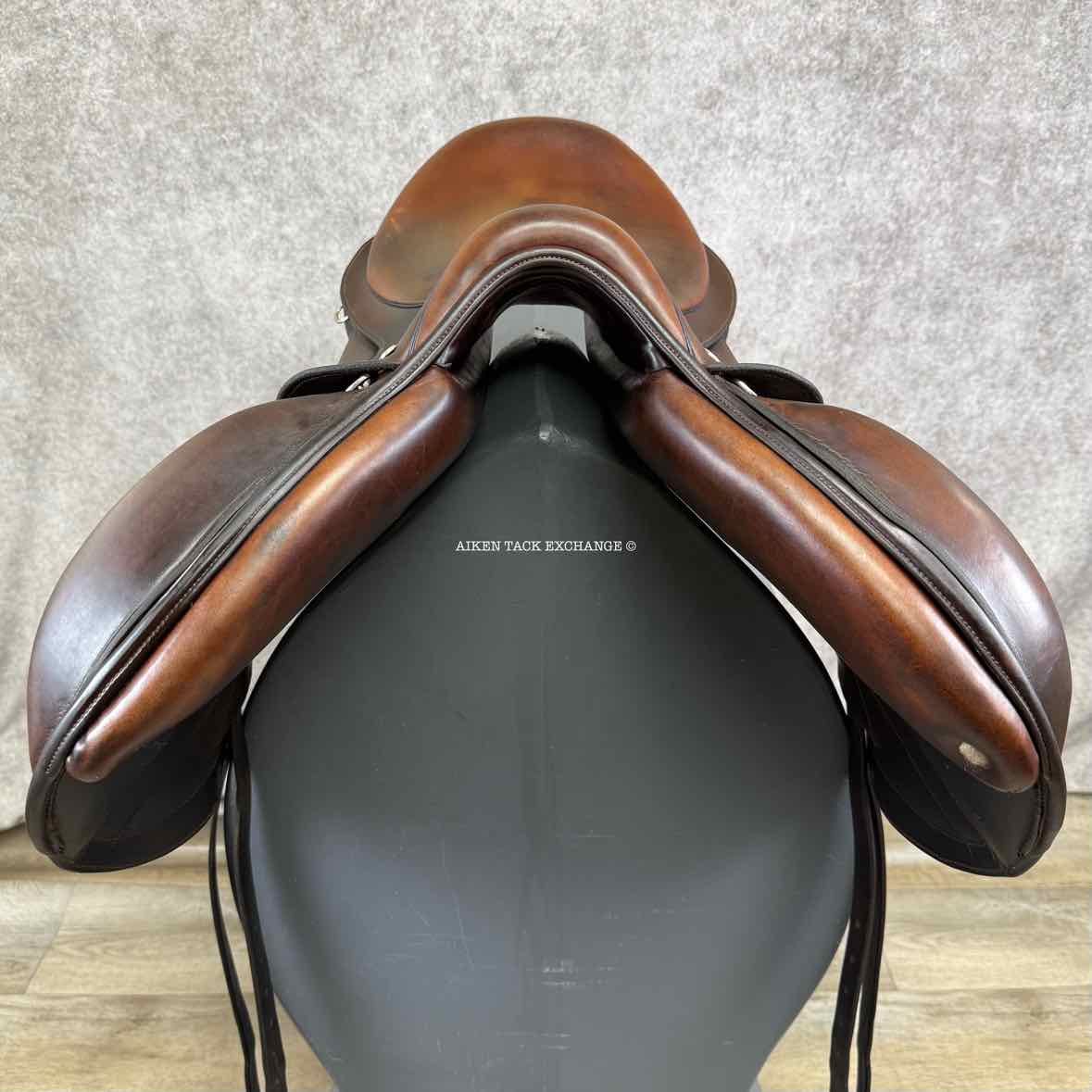 2020 Stackhouse Monoflap Jump Saddle, 17.5" Seat, Medium Tree