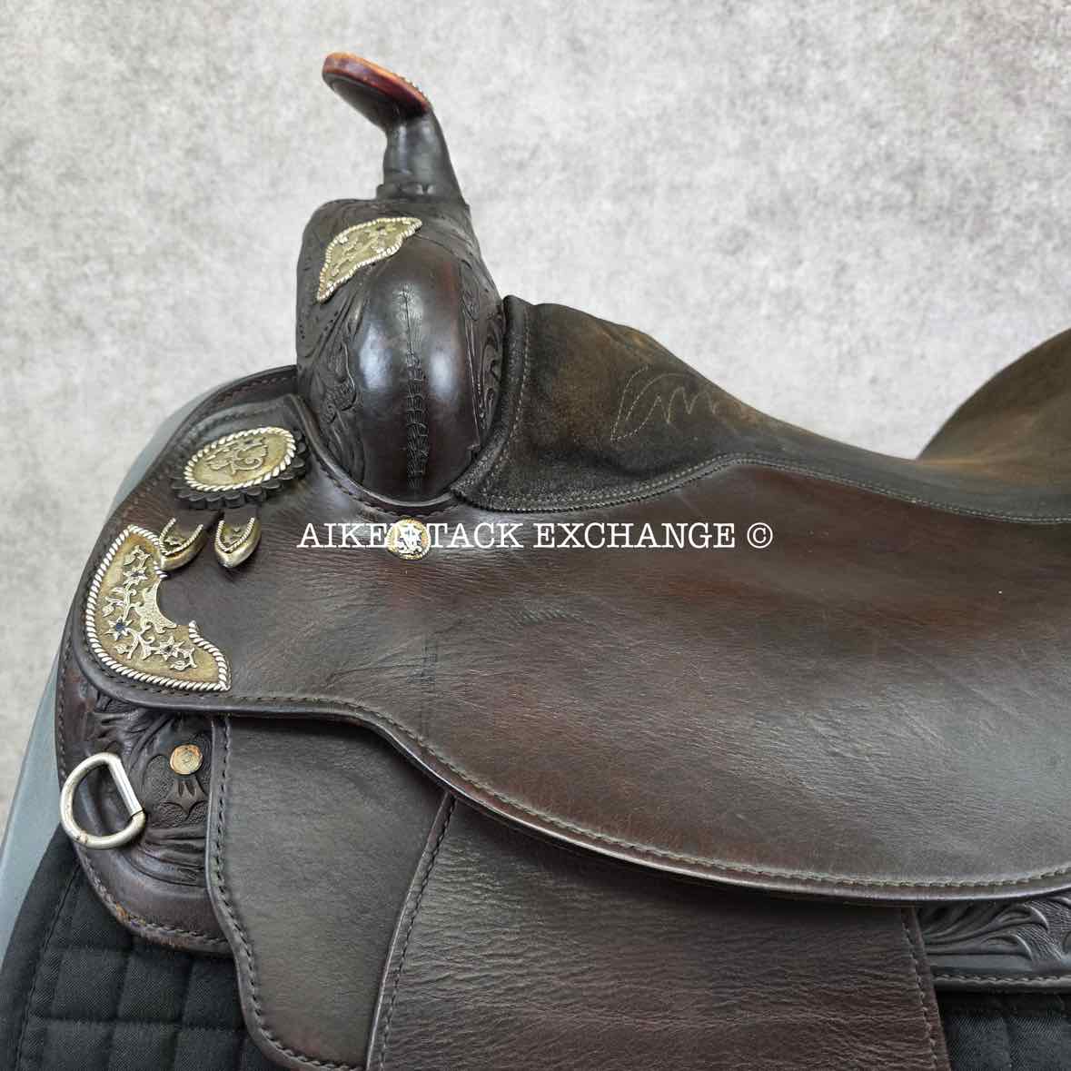 2001 Circle Y 2375 Equitation Western Saddle, 16.5" Seat, Regular Tree - Semi QH Bars