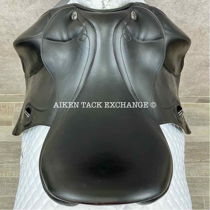 2011 Prestige Venus K Monoflap Dressage Saddle, 17" Seat, 33 Tree - MW, Wool Flocked Panels