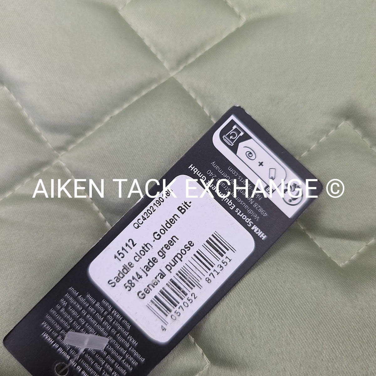 HKM Golden Bit All Purpose Saddle Pad & Ear Bonnet Set, Size Full