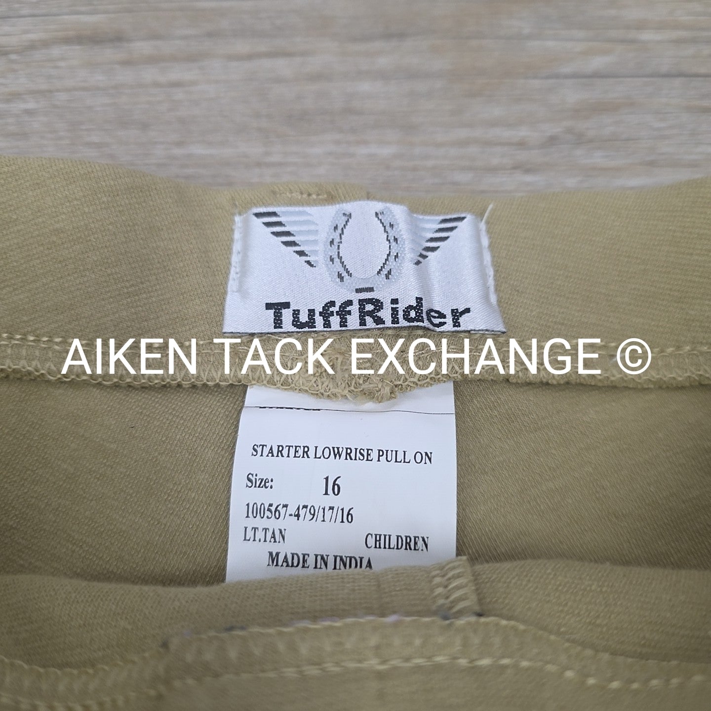 TuffRider Starter Knee Patch Pull On Breeches, Children's Size 16