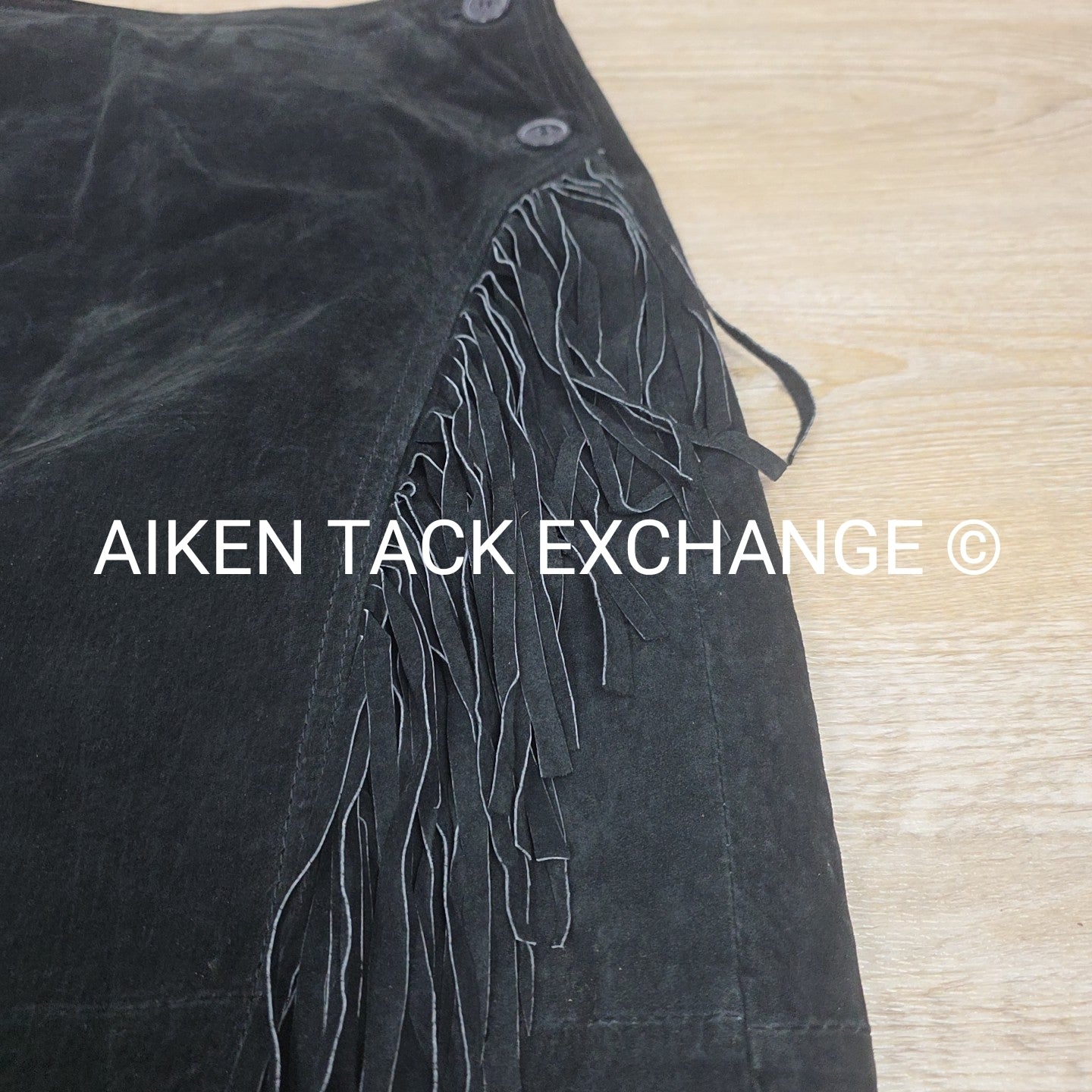 Newport News Suede Fringe Skirt, Women's 16