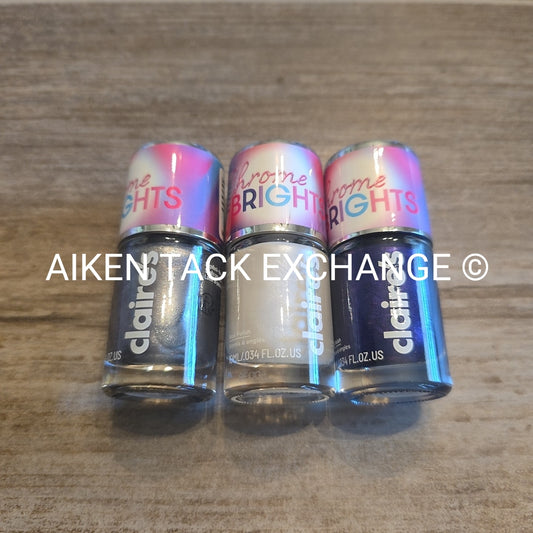 Claire's Chrome Brights Polish - Set of 3