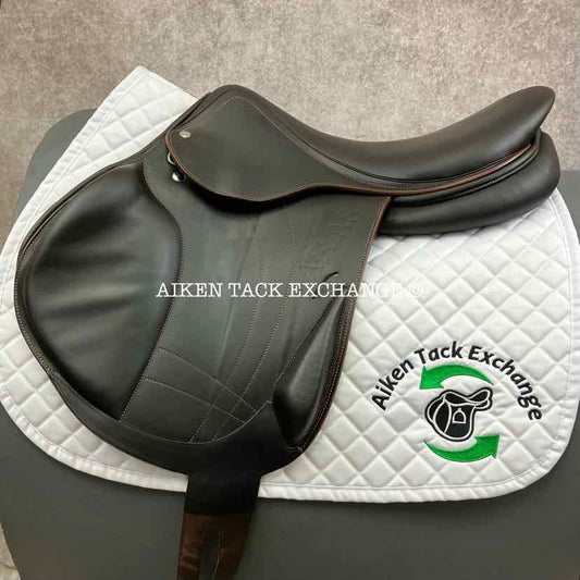 2022 Arion Atlas Cross Country Monoflap Jump Saddle, 17.5" Seat, 2A Flap, Medium Wide Tree, Foam Panels, Full Buffalo Leather