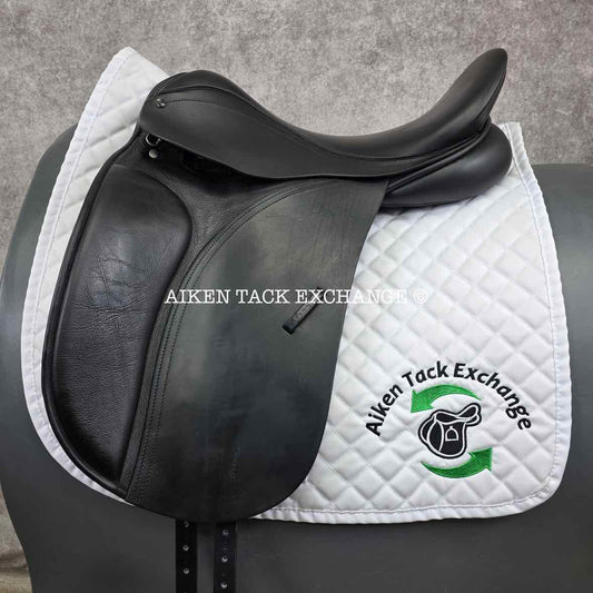 2016 County Competitor Dressage Saddle, 18" Seat, Narrow Tree, Wool Flocked Skid Row Panels