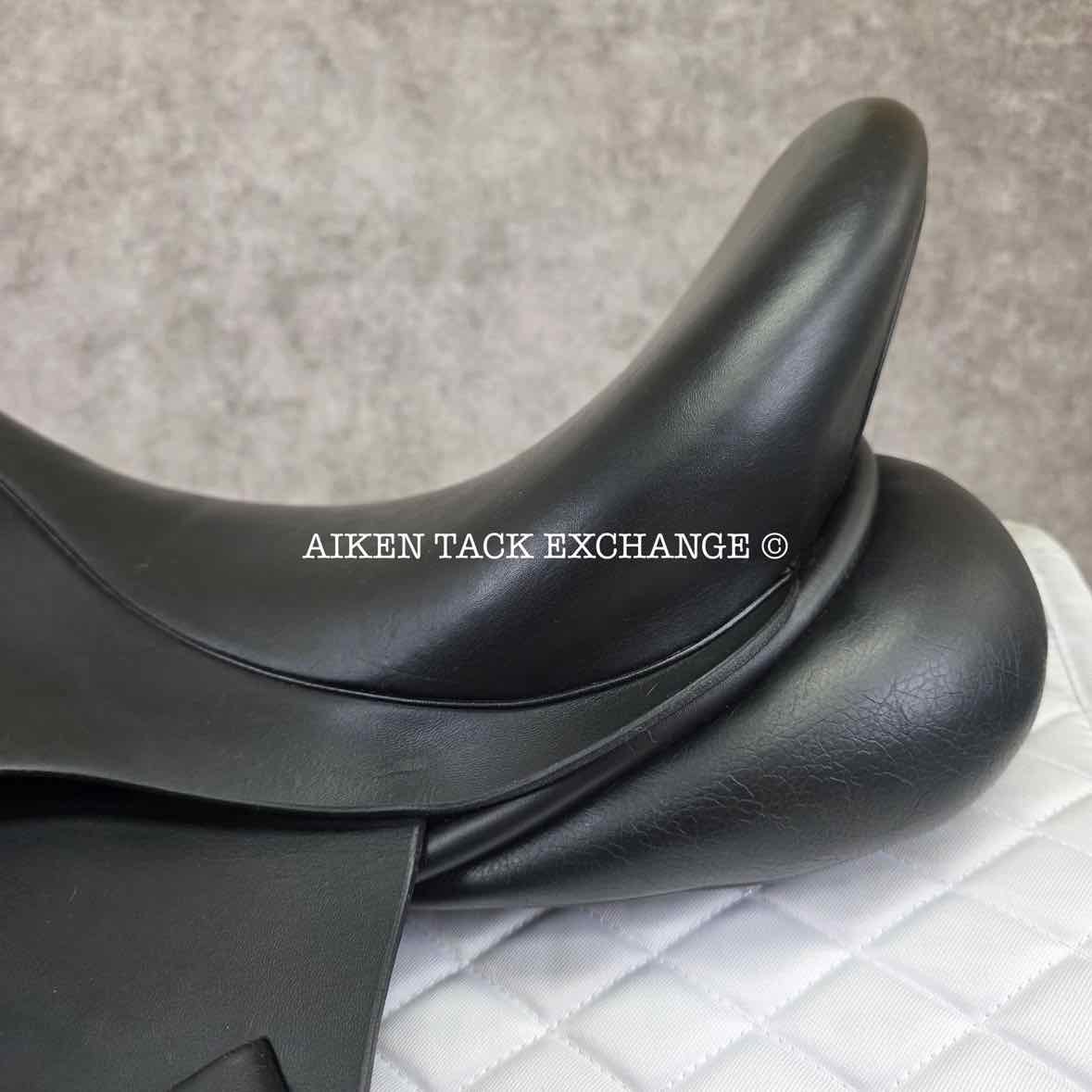 2014 Custom Saddlery Signature Wolfgang Solo Dressage Saddle, 17.5" Seat, Adjustable Tree, Wool Flocked Panels