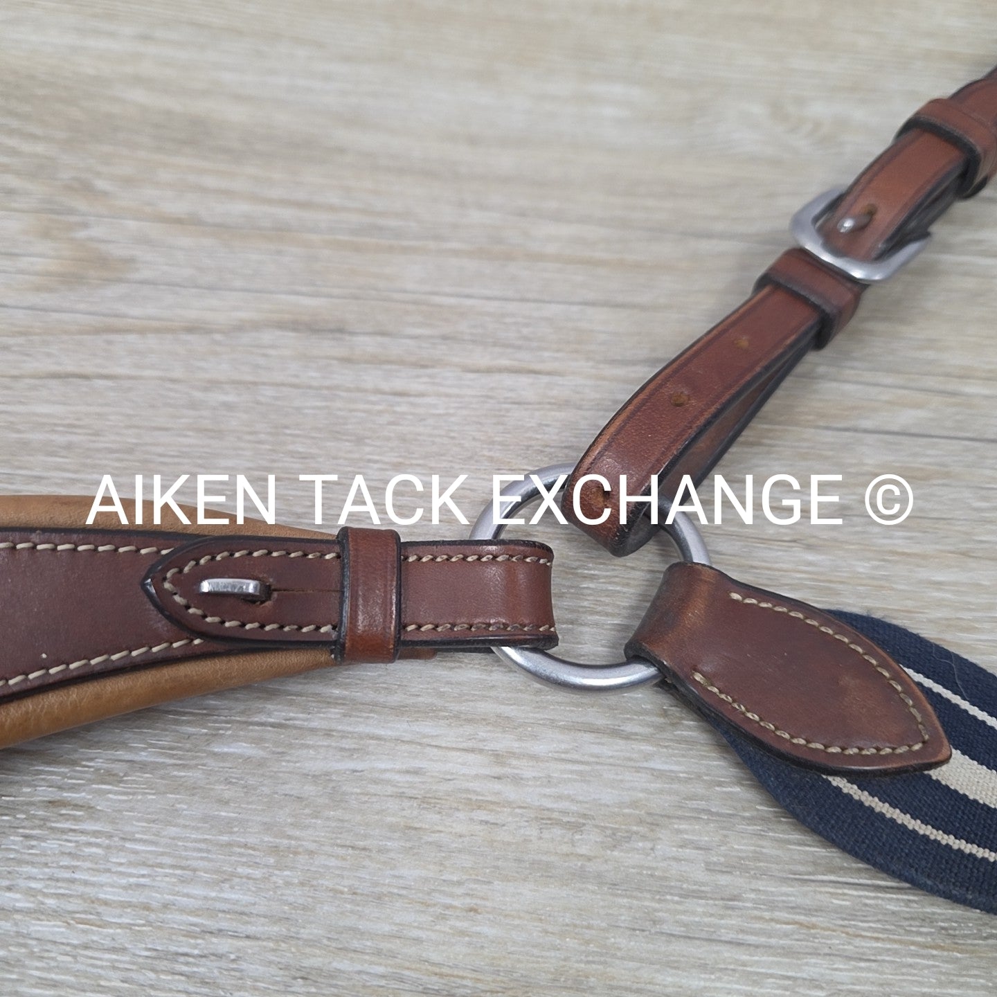 Antares Elastic Breastplate with Running Attachment, Brown, Size Cob (1)