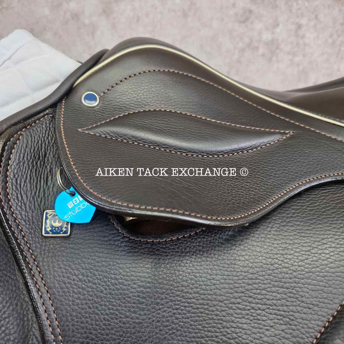 2020 Stubben Phoenix Elite Jump Saddle, 17.5" Seat with Biomex, 28cm Tree - Medium, Wool Flocked Panels