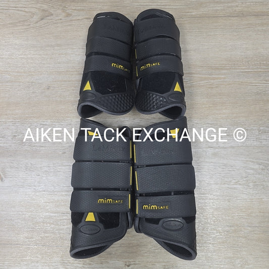 BARGAIN BUNDLE: LeMieux MIMsafe XC Boots, Front & Back, Size Large