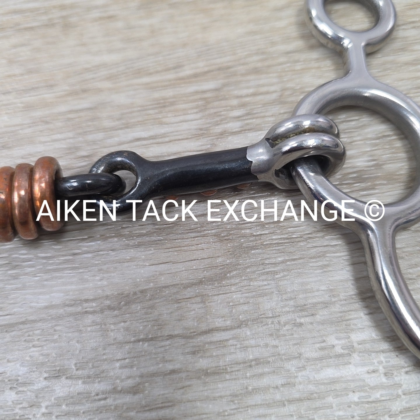 Sweet Iron Dogbone with Copper Rings Jr Cow Horse Bit 4.75"
