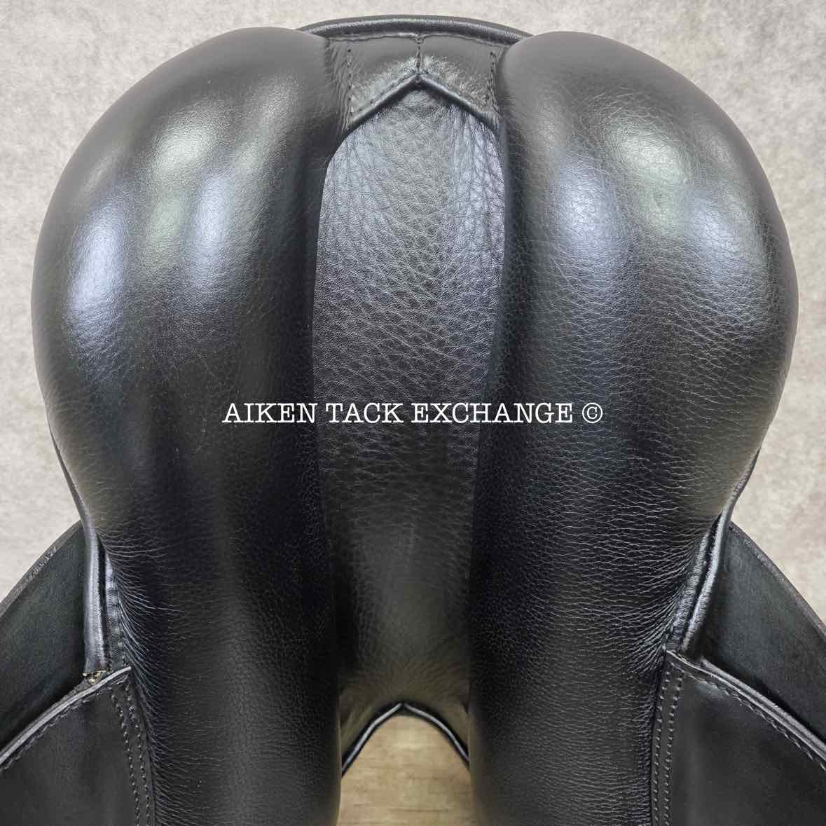 2017 Stubben Genesis Special Dressage Saddle, 17.5" Seat with Biomex, 27cm Tree - Narrow, Wool Flocked Panels