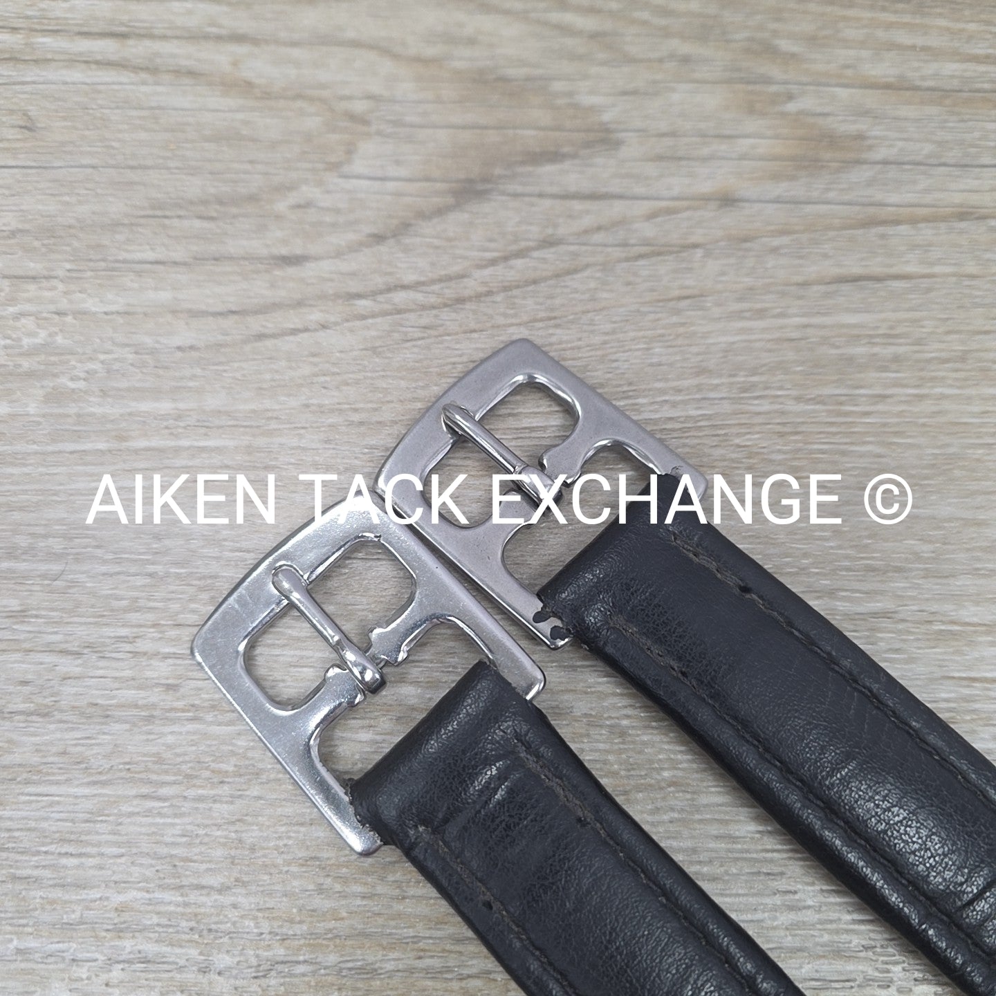 English Stirrup Leathers, Black, 58"