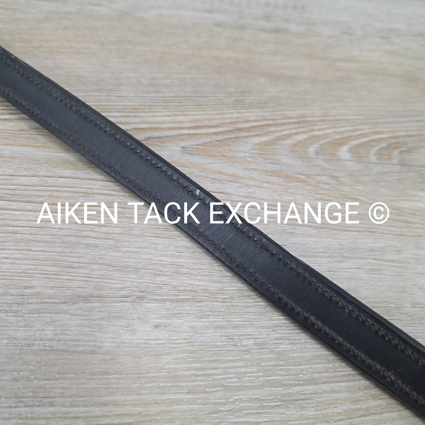 Plain Raised Browband, Black, 16"