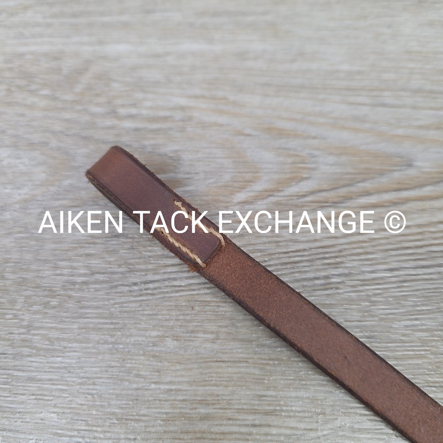 Flat Browband, Brown, Size 14.5"