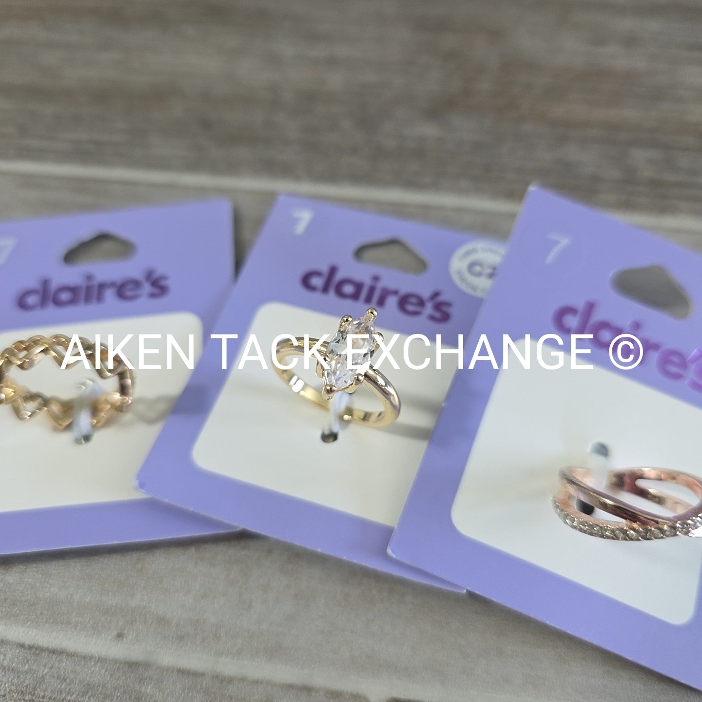 Claire's Rings (3) - Size 7