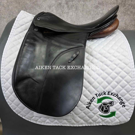 **SOLD** Stubben Romanus Extra CL Dressage Saddle, 18" Seat, 32cm Tree - Wide, Wool Flocked Panels