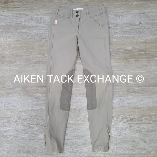Tailored Sportsman Trophy Hunter Knee Patch Breeches, Size 12