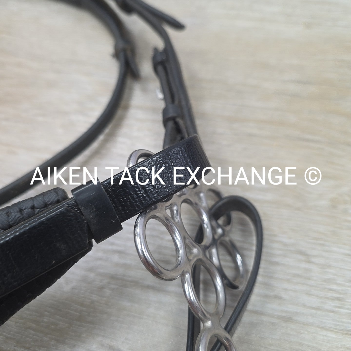 Collegiate Headstall with Zilco Hackamore, No Reins, Black, Size Full