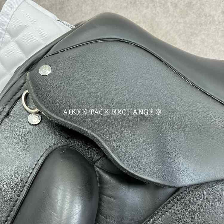 2018 Custom Saddlery Wolfgang Solo MKII Monoflap Dressage Saddle, 18" Seat, Adjustable Tree, Wool Flocked Panels