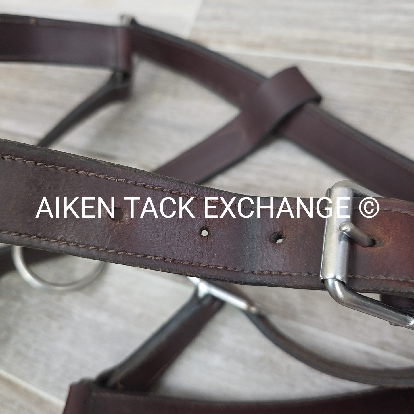 Leather Halter, Brown, Size Draft