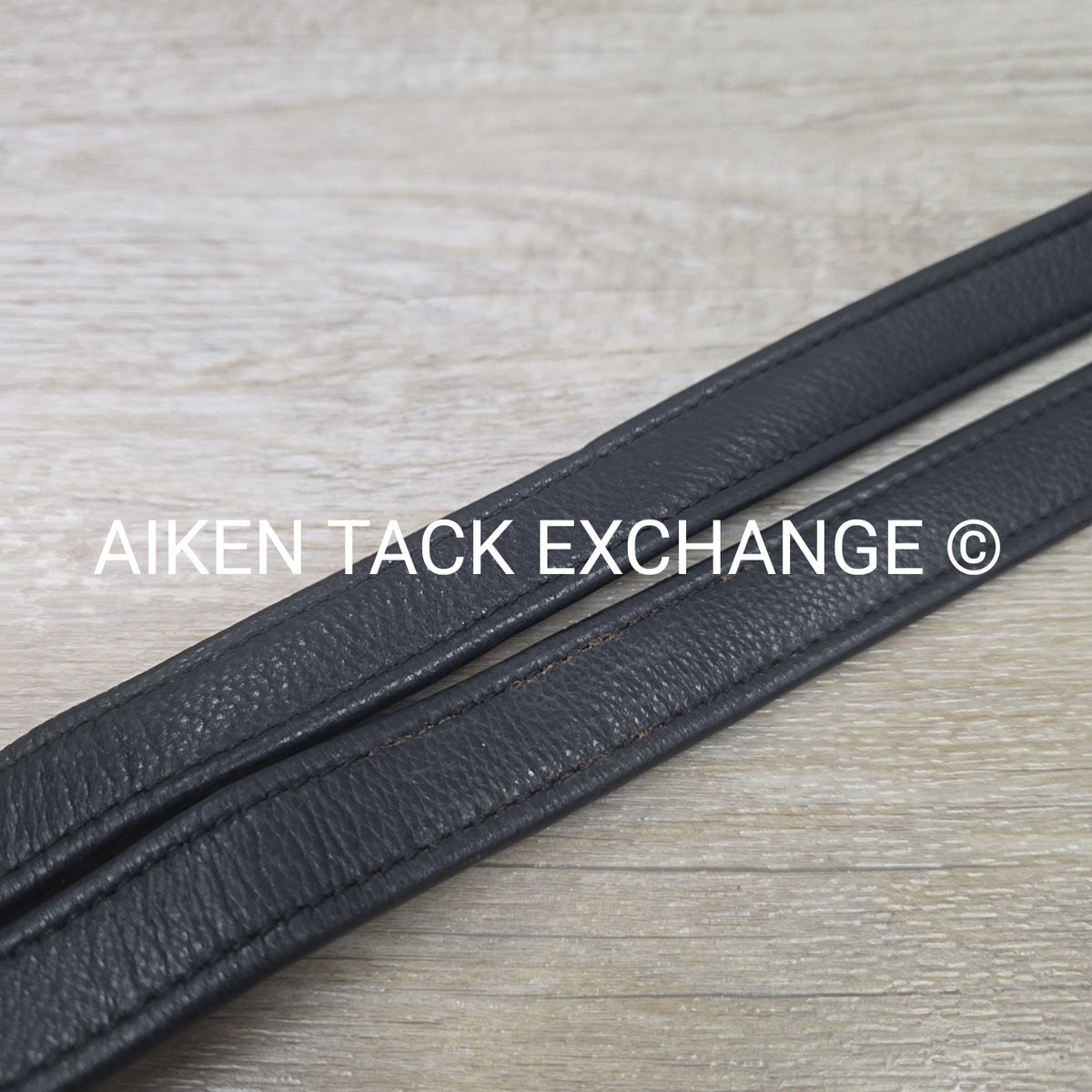 KL Select Black Oak Calf Lined Stirrup Leathers, Black, 54"