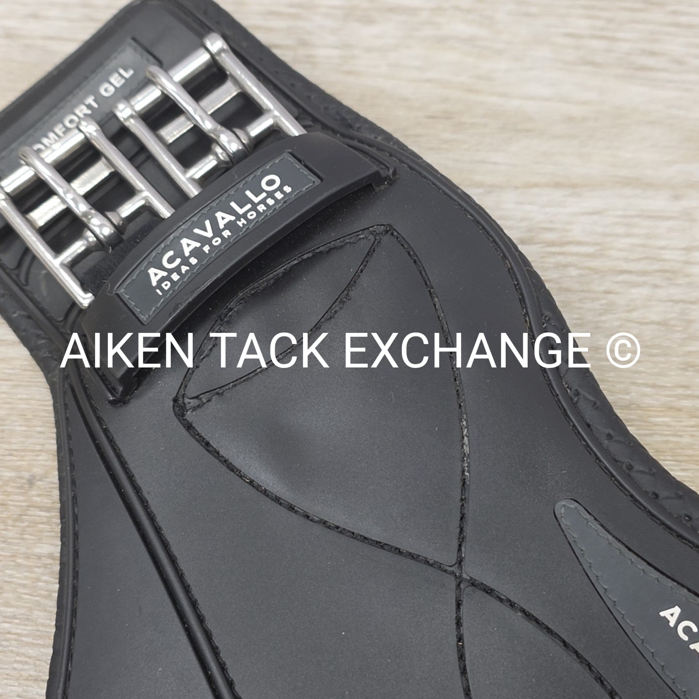 Acavallo Gel & PVC Short Stud Guard Belly Guard Girth, Black, 24"