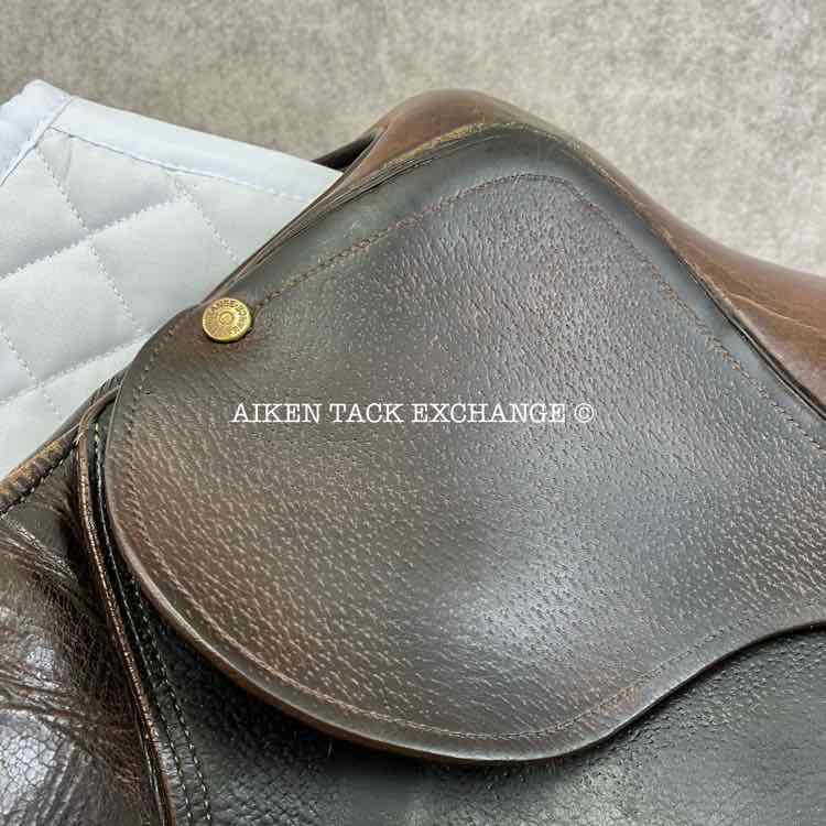 **SOLD** 1995 PJ by Bruno Delgrange Close Contact Jump Saddle, 16.5" Seat, Short Flap, Medium Tree, Foam Panels