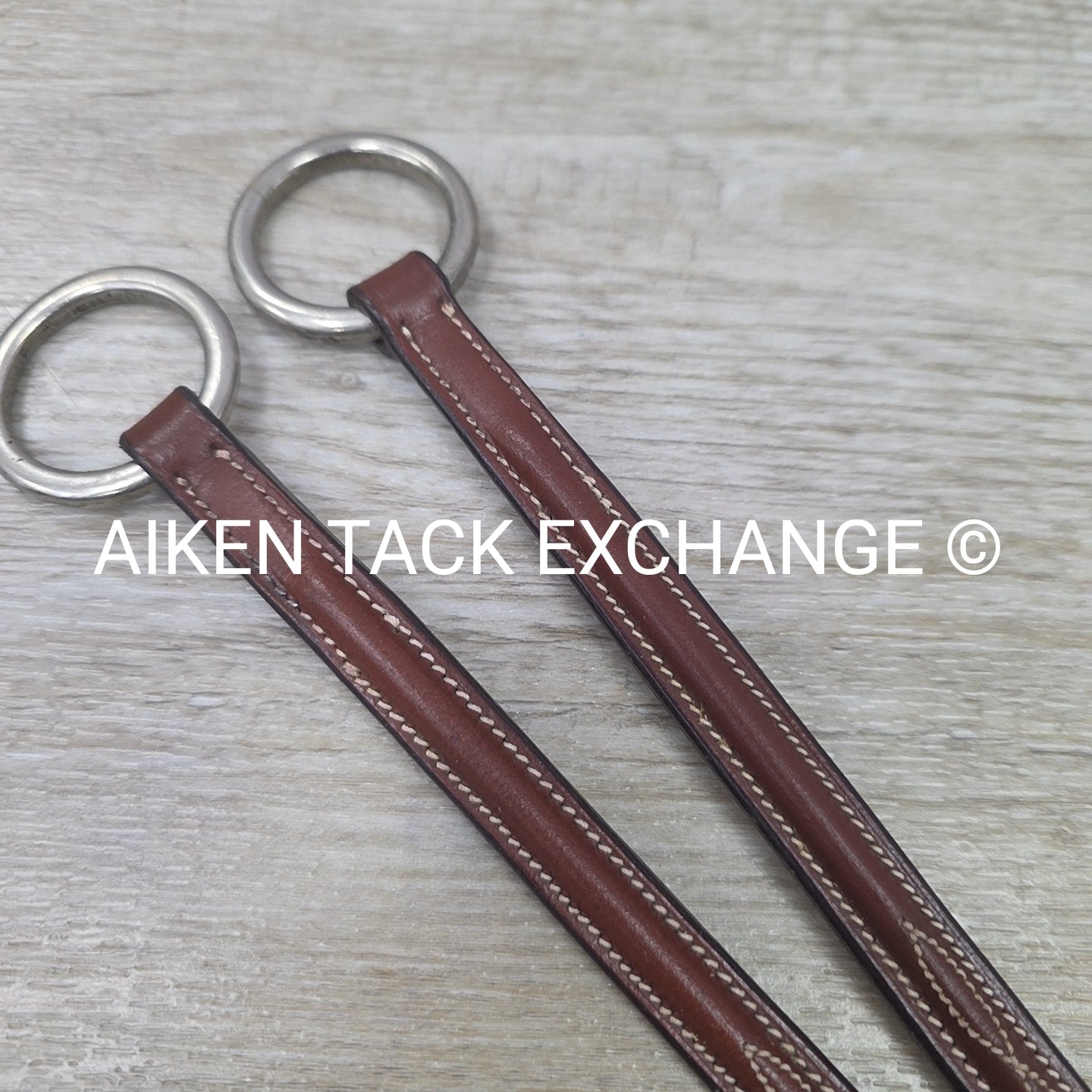 Fancy Stitched Round Raised Running Martingale Attachment, Brown