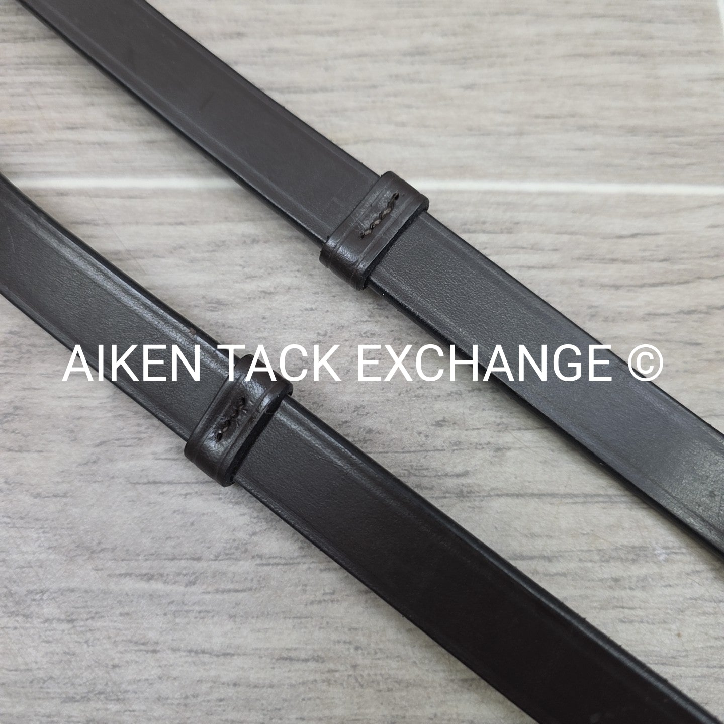 Leather Reins with Hand Stops, Brown, 53"