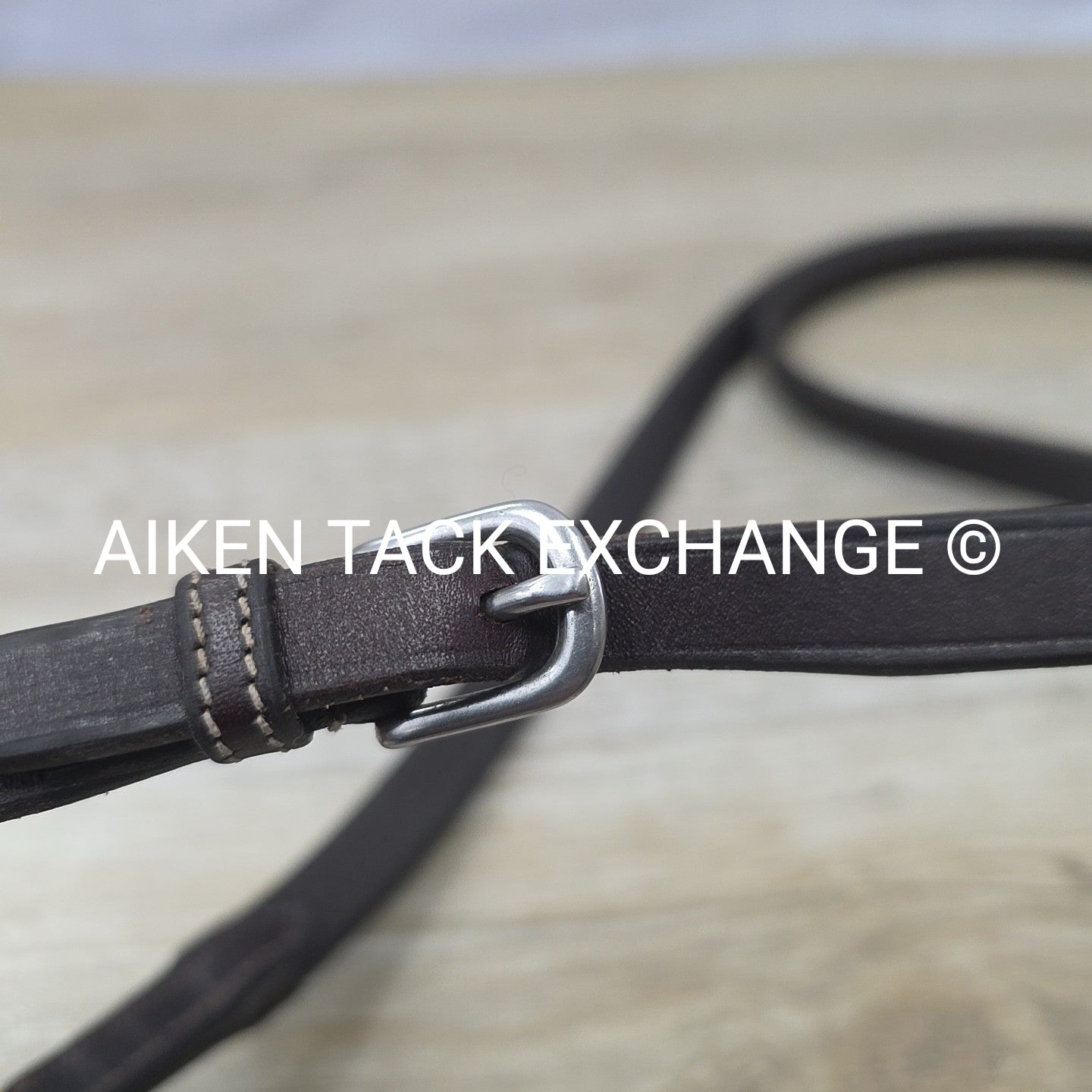 Penelope Elastic Rubber Grip Reins, Brown, 55"