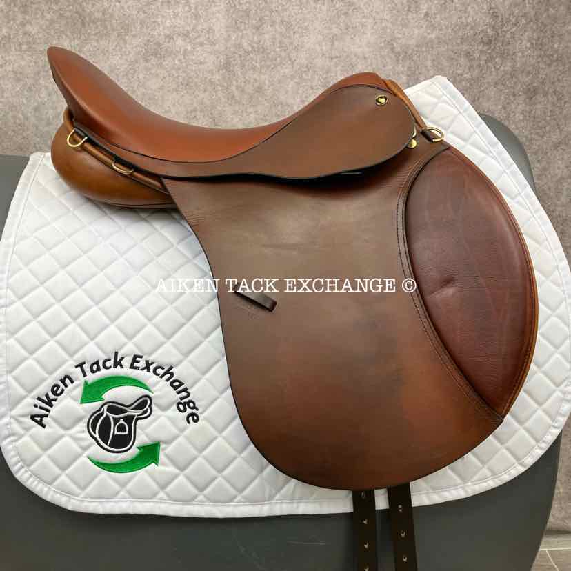 2009 Centaur by Michael Stokes All Purpose Saddle, 17.5" Seat, Medium Wide Tree, Wool Flocked Panels
