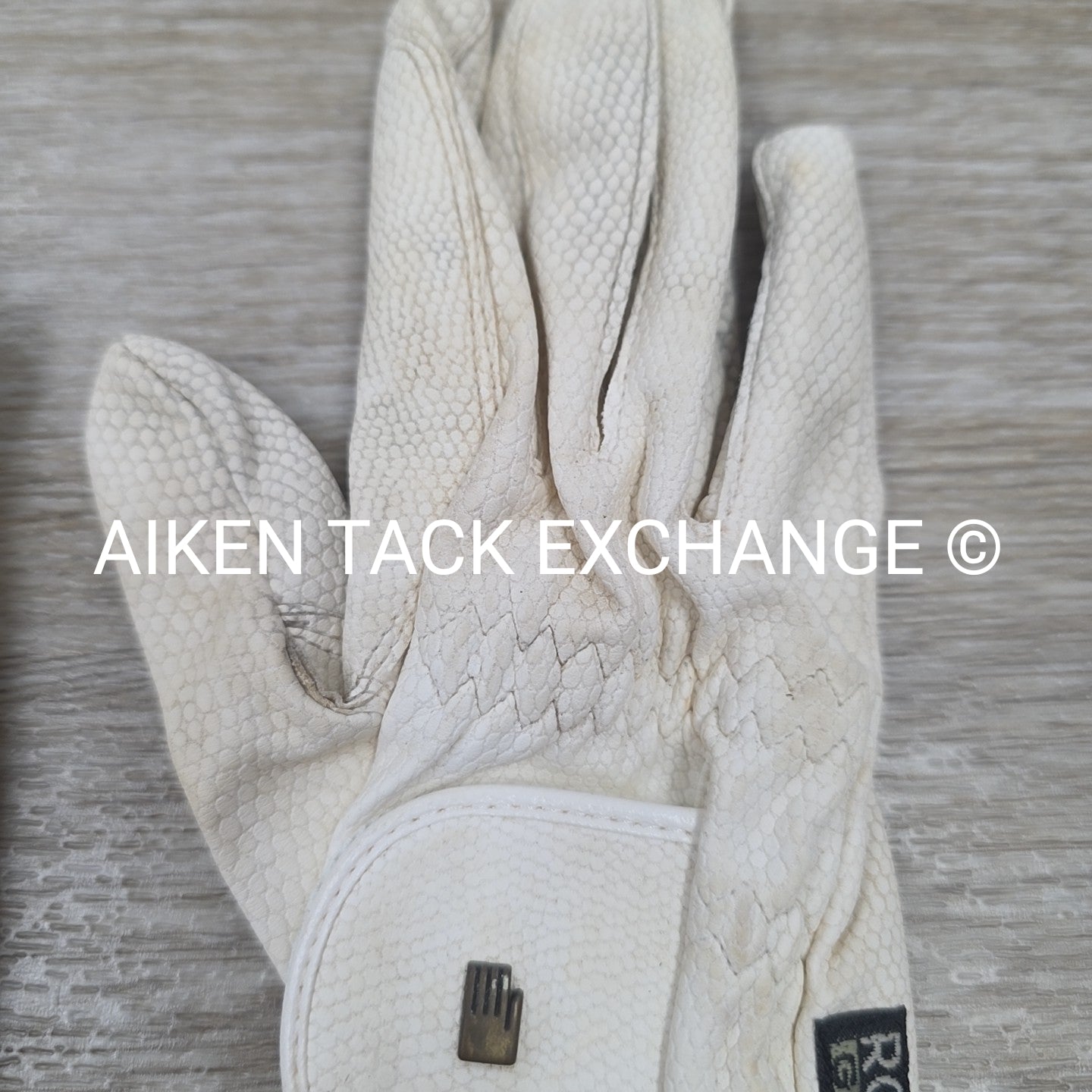 Roeckl Grip Riding Gloves, White, 6.5