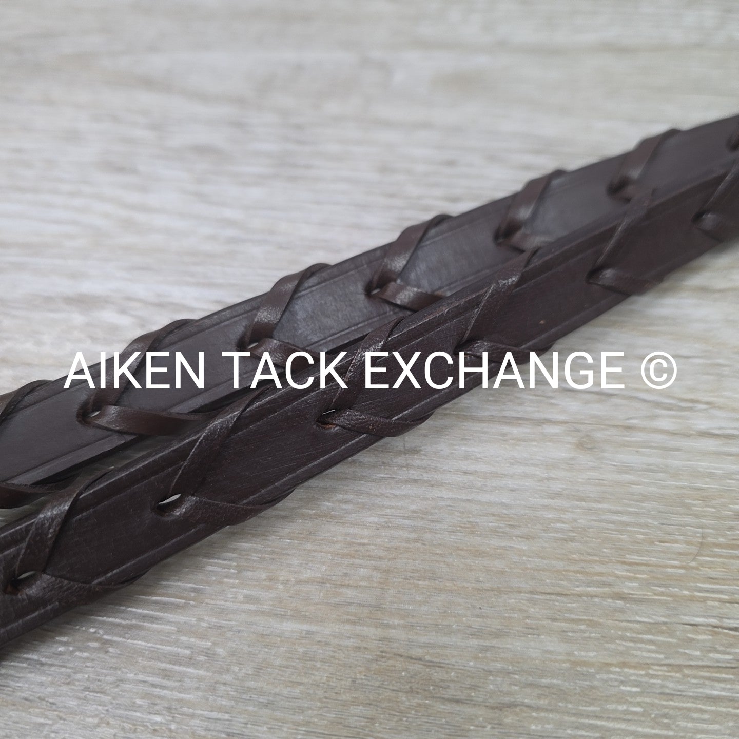 Silver Fox Laced Reins, Brown, Size Full