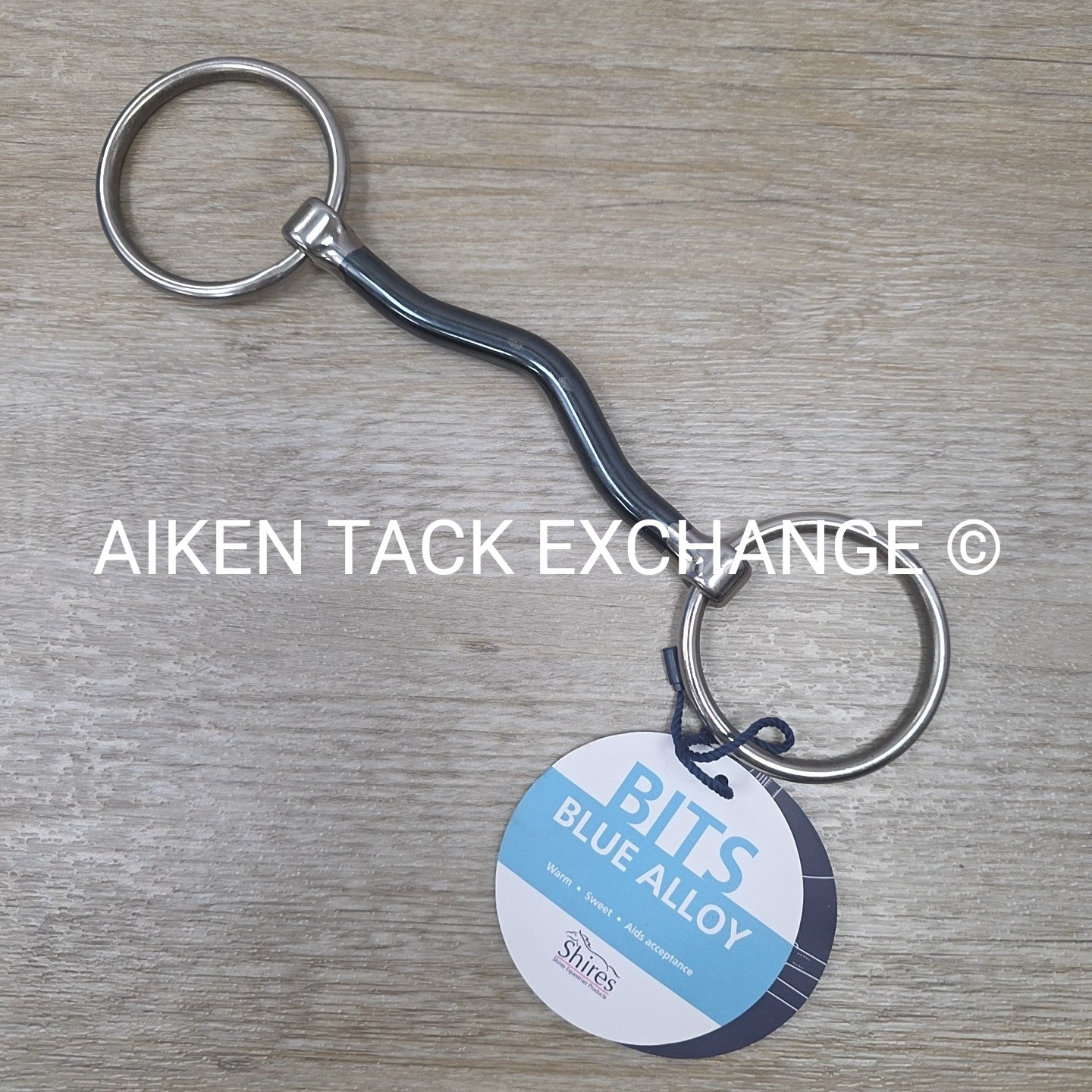 Shires Blue Alloy Loose Ring Mullen Mouth Bit 5"