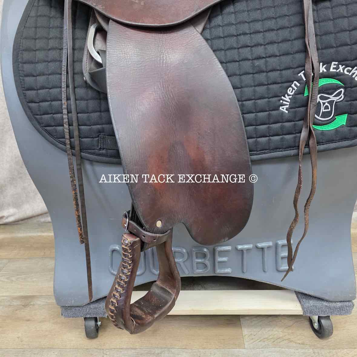 Steele Classic Trail Western Saddle, 16.5" Seat, Wide Tree - Full QH Bars