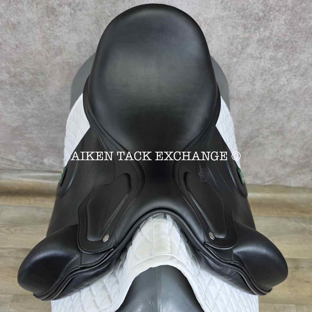 2023 Amerigo Cervia Siena Pinerolo Monoflap Dressage Saddle, 18" Seat, Tree, Wide Tree, Wool Flocked Panels
