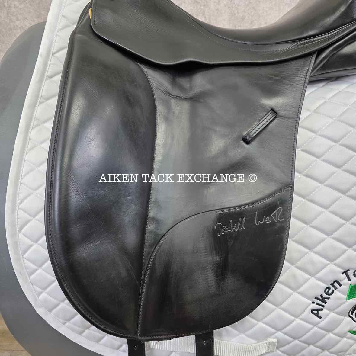 2005 Bates Isabell Werth Dressage Saddle, 17.5" Seat, Adjustable Tree - Changeable Gullet, CAIR Panels