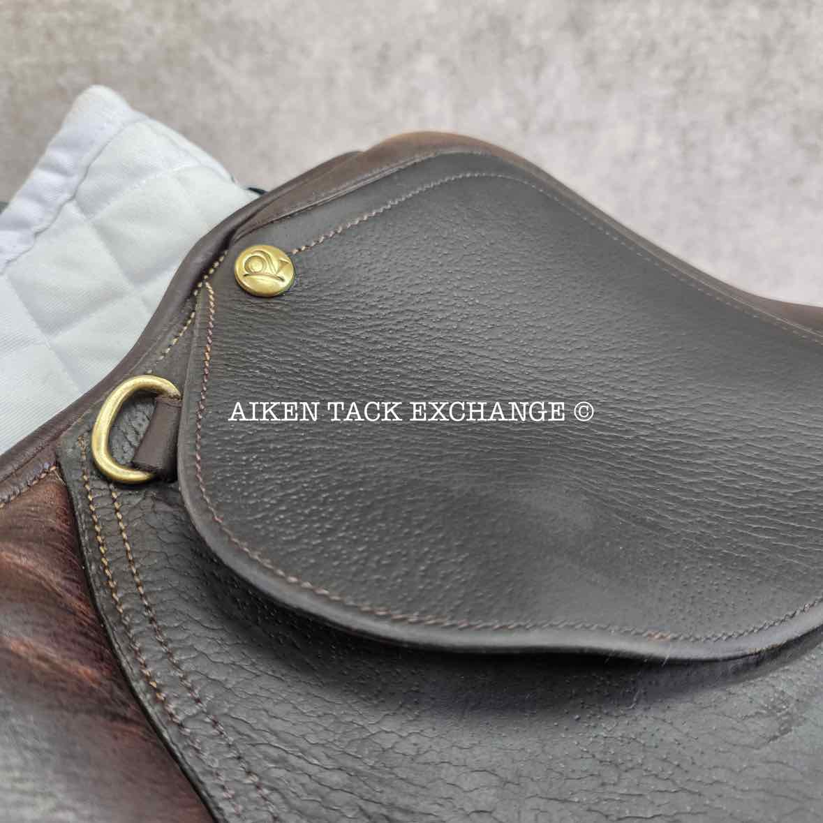 Ovation Ruiz Diaz Close Contact Jump Saddle, 17.5" Seat, Medium Tree, Foam Panels