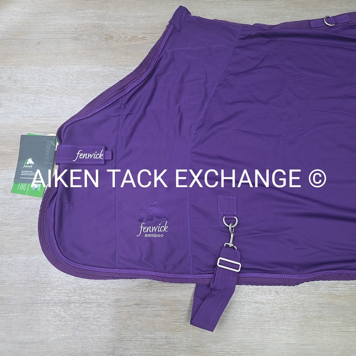 Fenwick Equestrian Therapeutic Bamboo Cooler, Purple, 62"