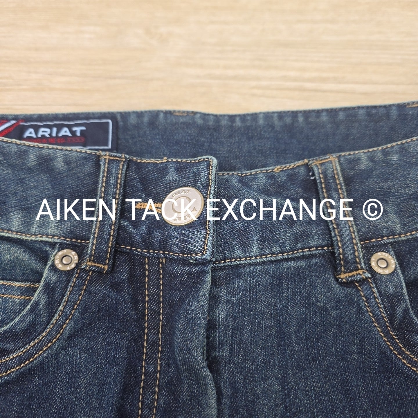 Ariat Halo Silicone Grip Full Seat Denim Breeches, Women's 28R