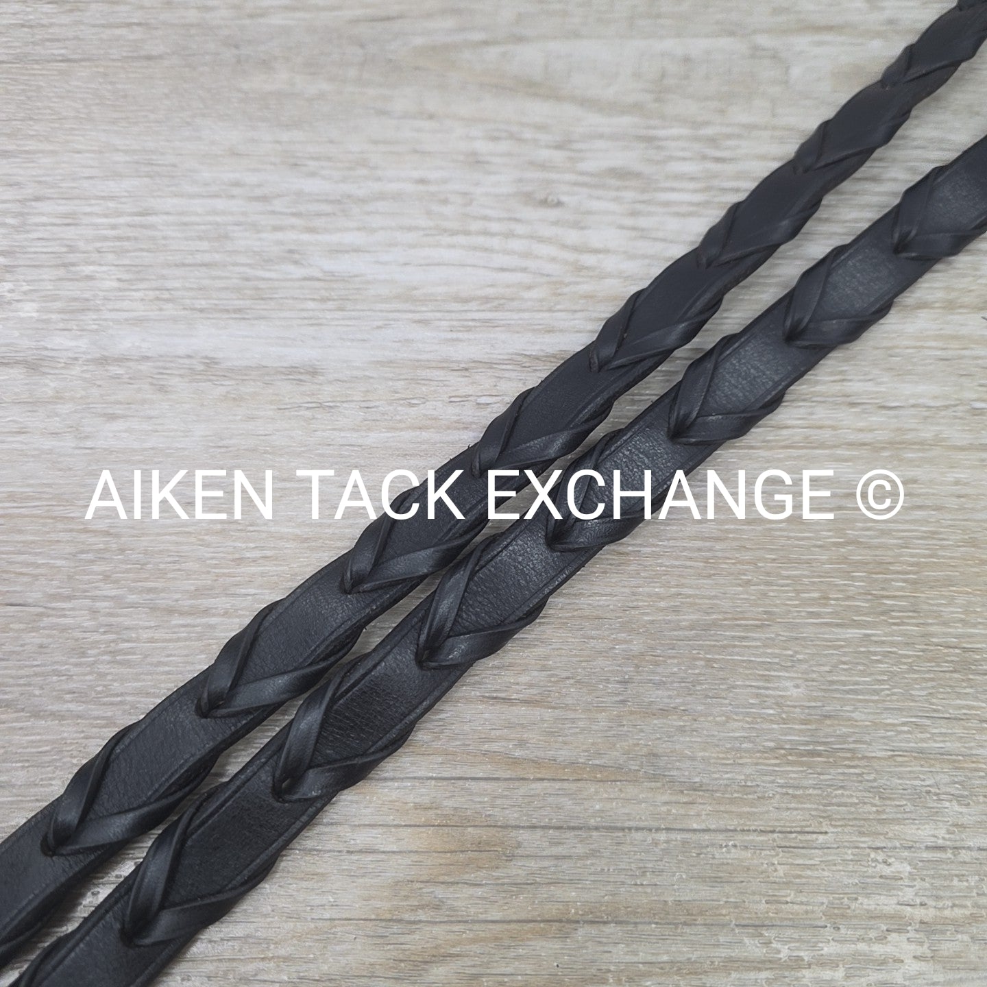 Stubben Plain Laced Reins, Brown, 54"