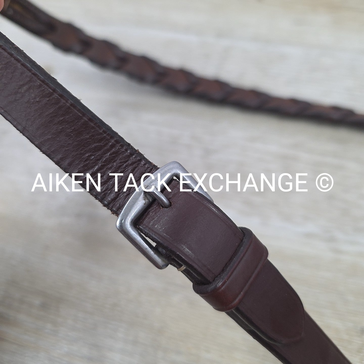 Plain Laced Reins, Brown, 55"