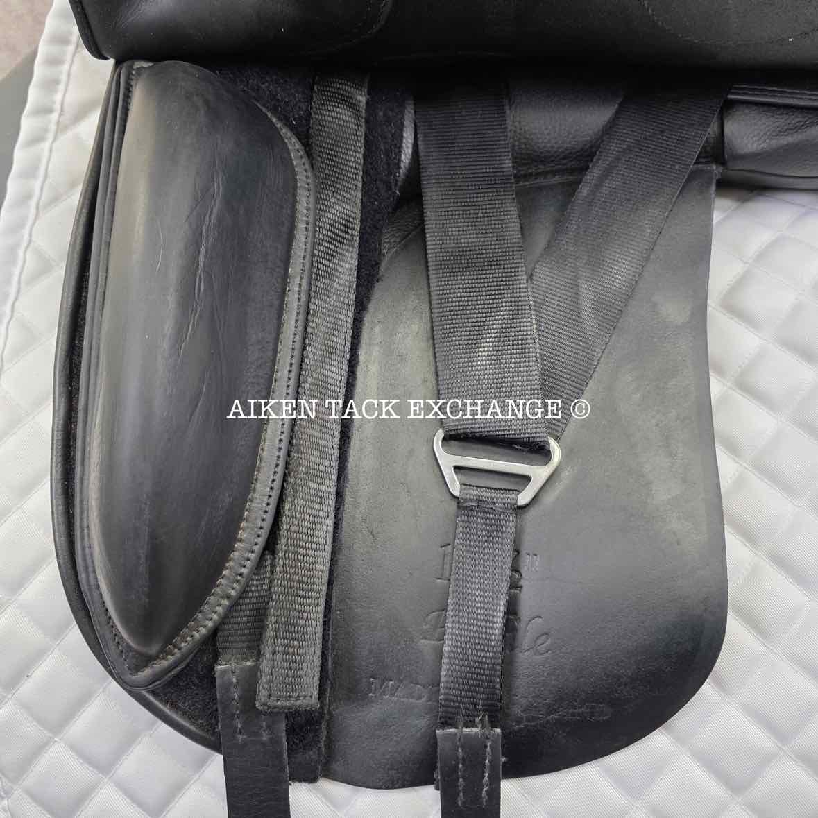 Patrick Profile Dressage Saddle, 17.5" Seat, Adjustable Tree - Changeable Gullet, Wool Flocked Panels