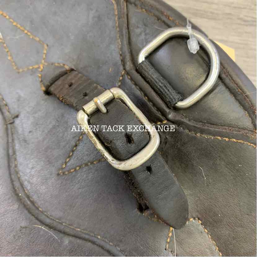 CWD Belly Guard Stud Girth with Double End Elastic, Brown, 48"