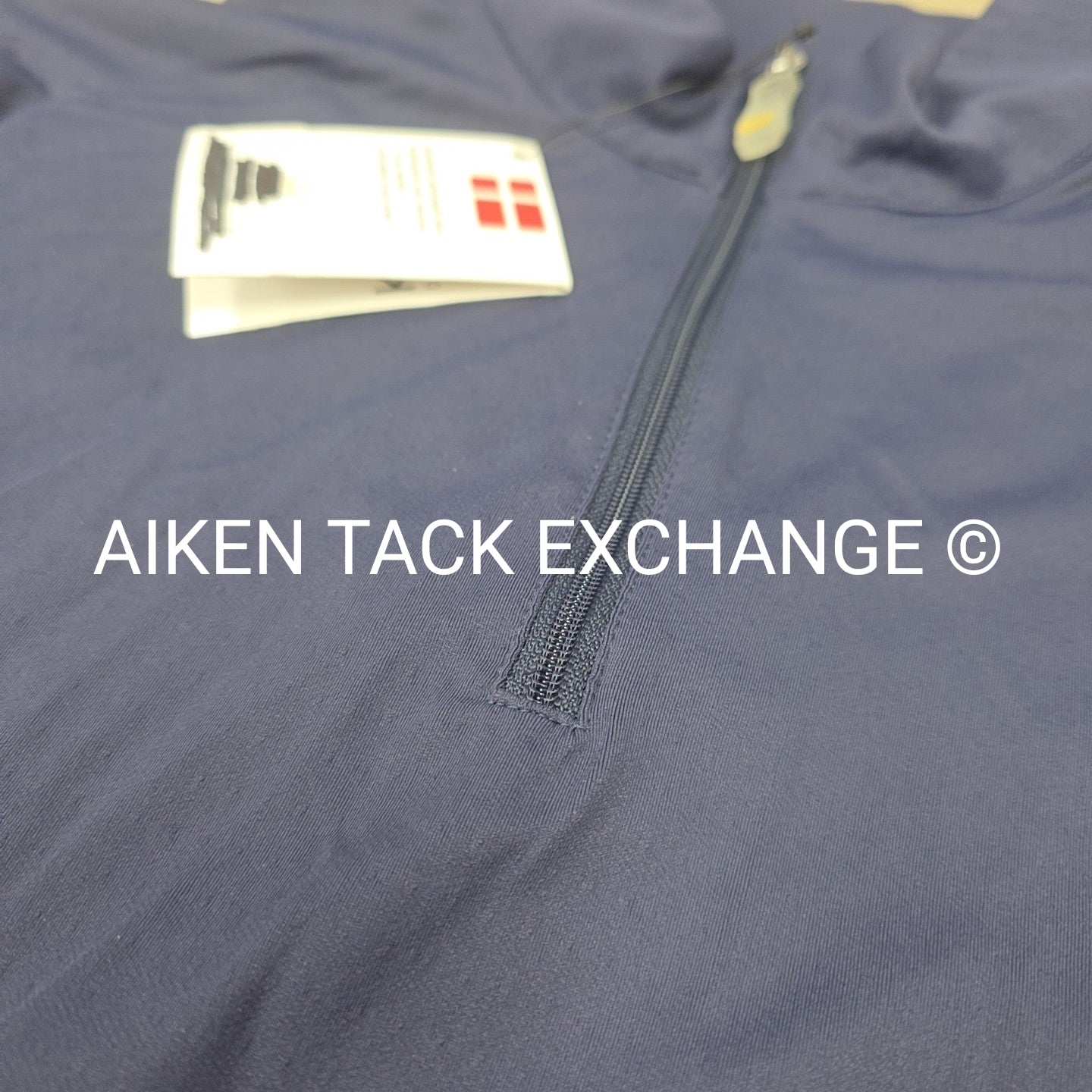 Kastel Denmark Lace Quarter Zip Cap Sleeve Top, Size Large