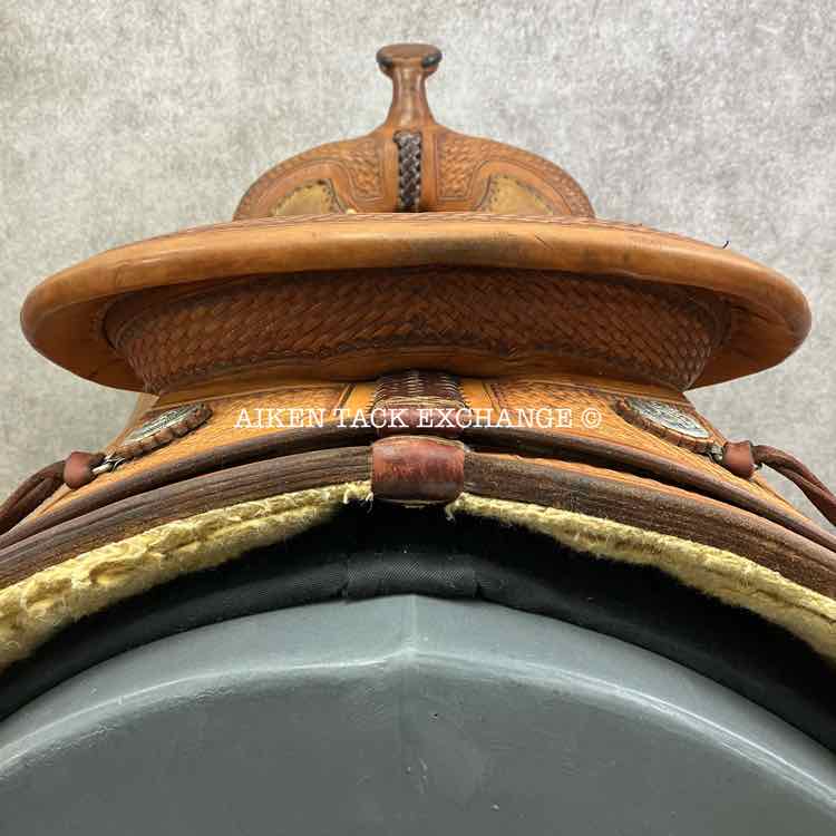 Pard's Western Saddle, 16" Seat, Wide Tree - Full QH Bars