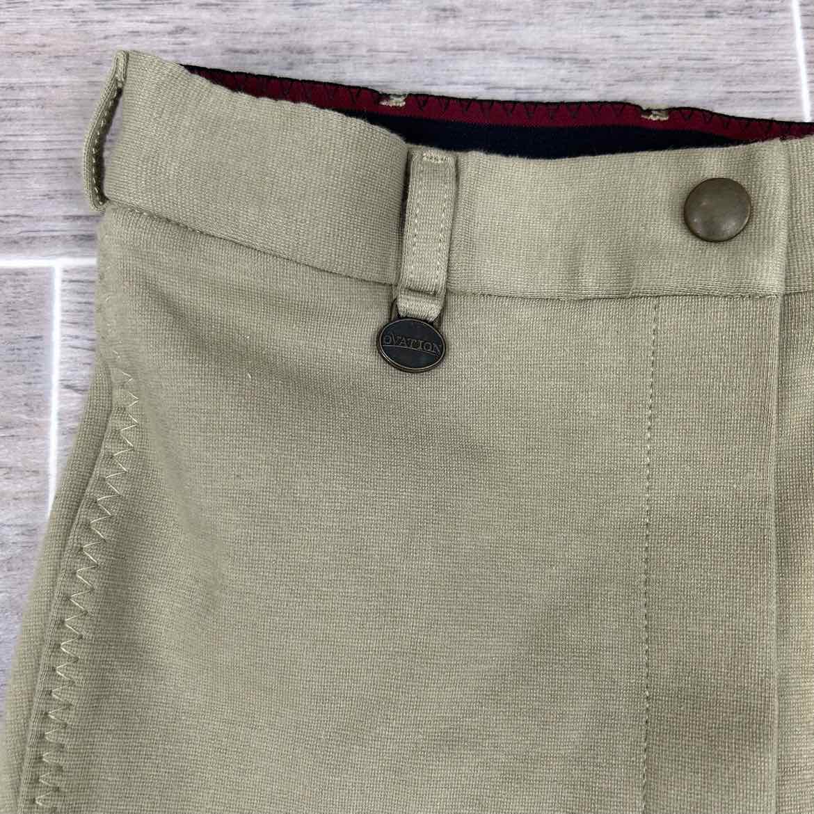 Ovation Women's Knee Patch Breeches, Tan, Size 26 R, Brand New