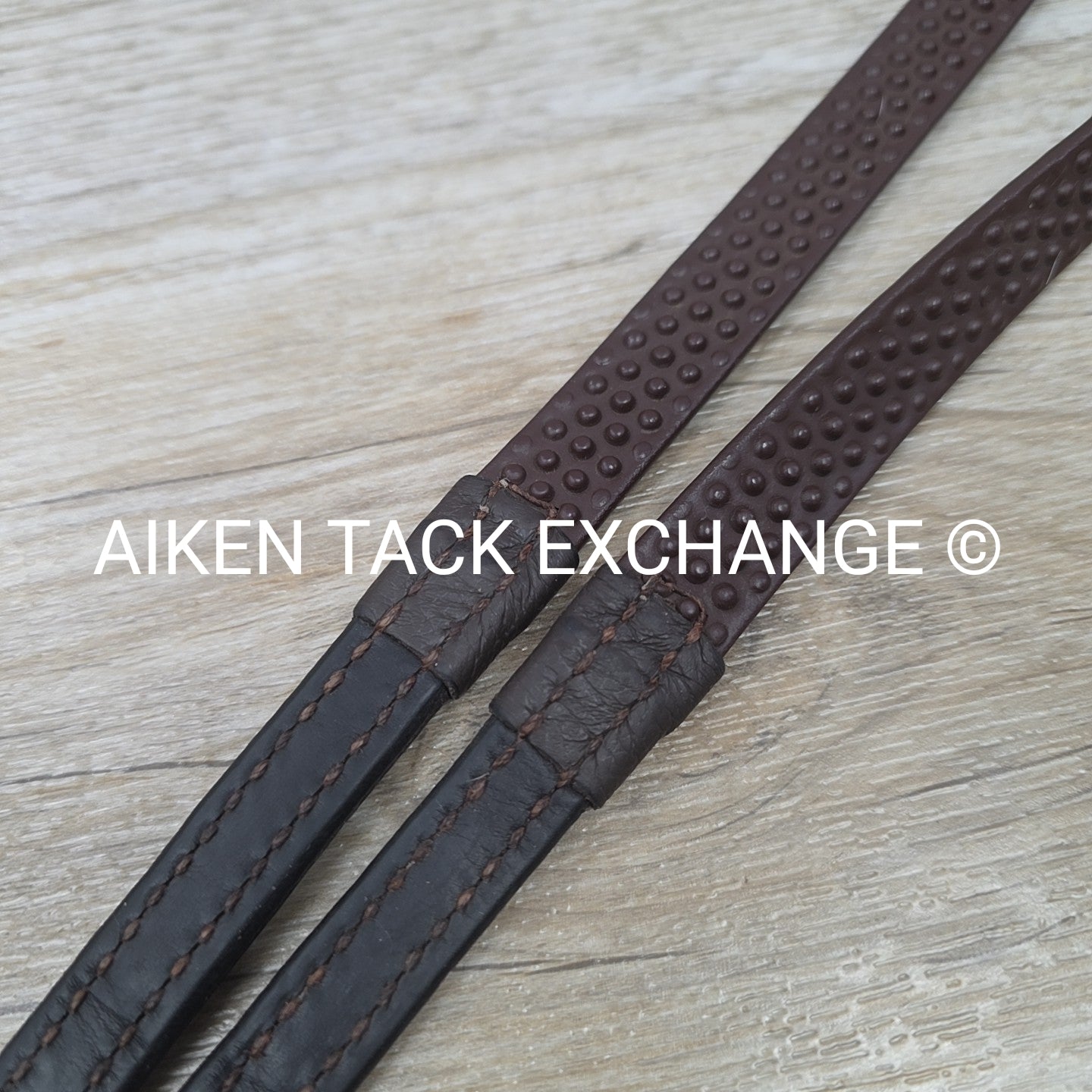 Nunn Finer Rubber Reins, Brown, 60"