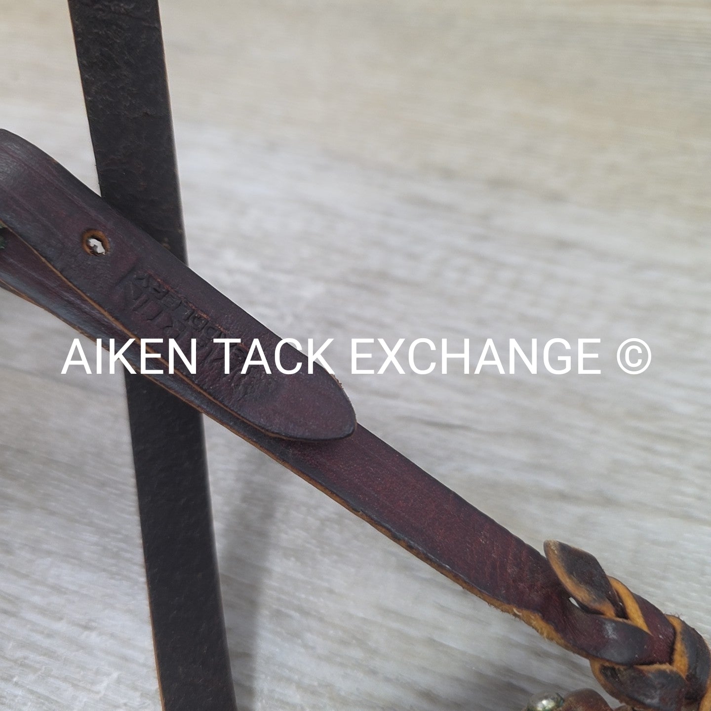 Martin Saddlery Leather Covered Rope Tie Down Noseband